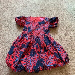 Lilly Pulitzer Kids Casual Dress - Red and Blue Floral